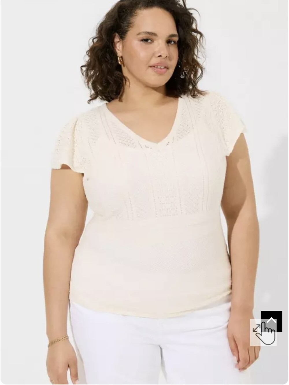 Torrid Pointelle Sweater 1X - Picture 5 of 10